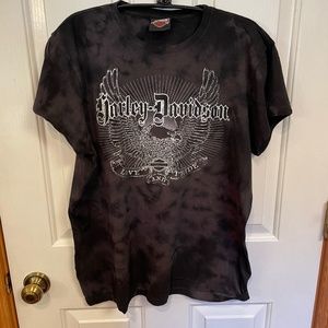 Harley Davidson Tee Shirt Women’s Short Sleeve Black Size XL